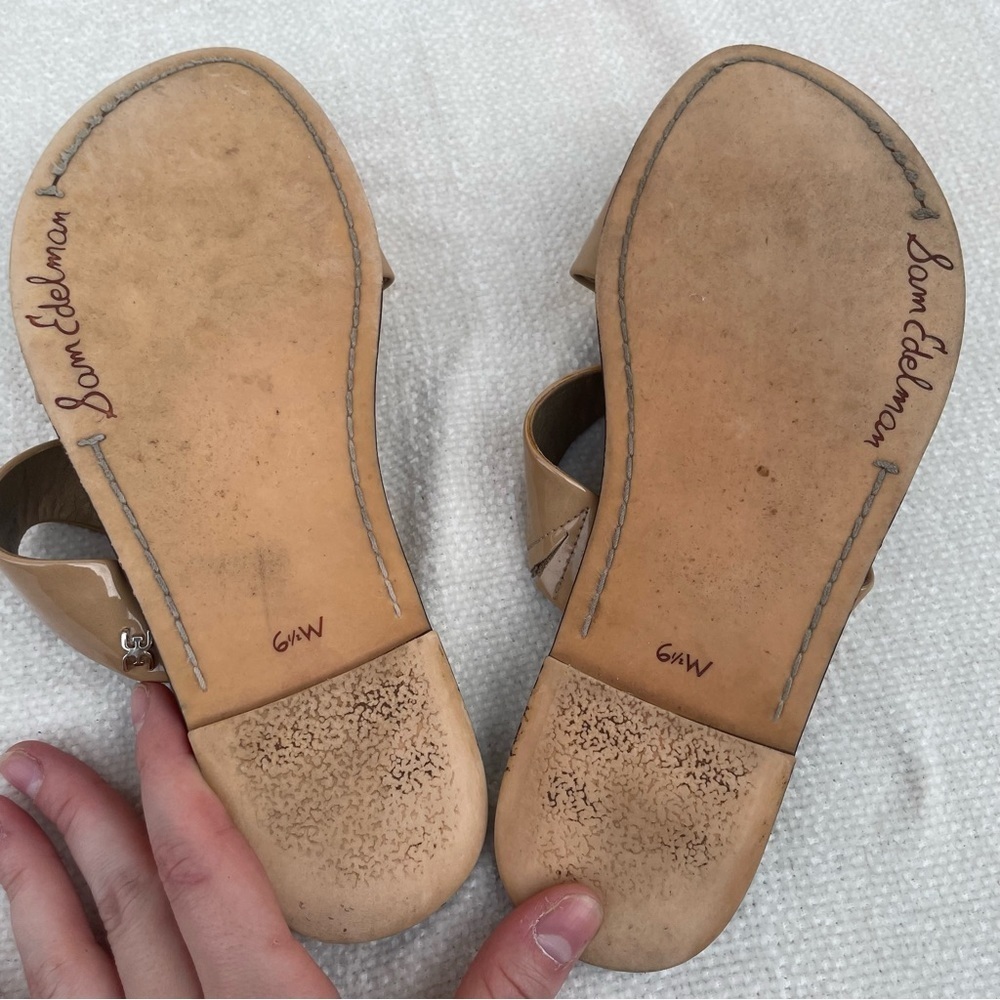Sam Edelman Haydee Womens Tan Brown Slip On Slide Sandal Size US 6 1/2 W - Picture 2 of 12
